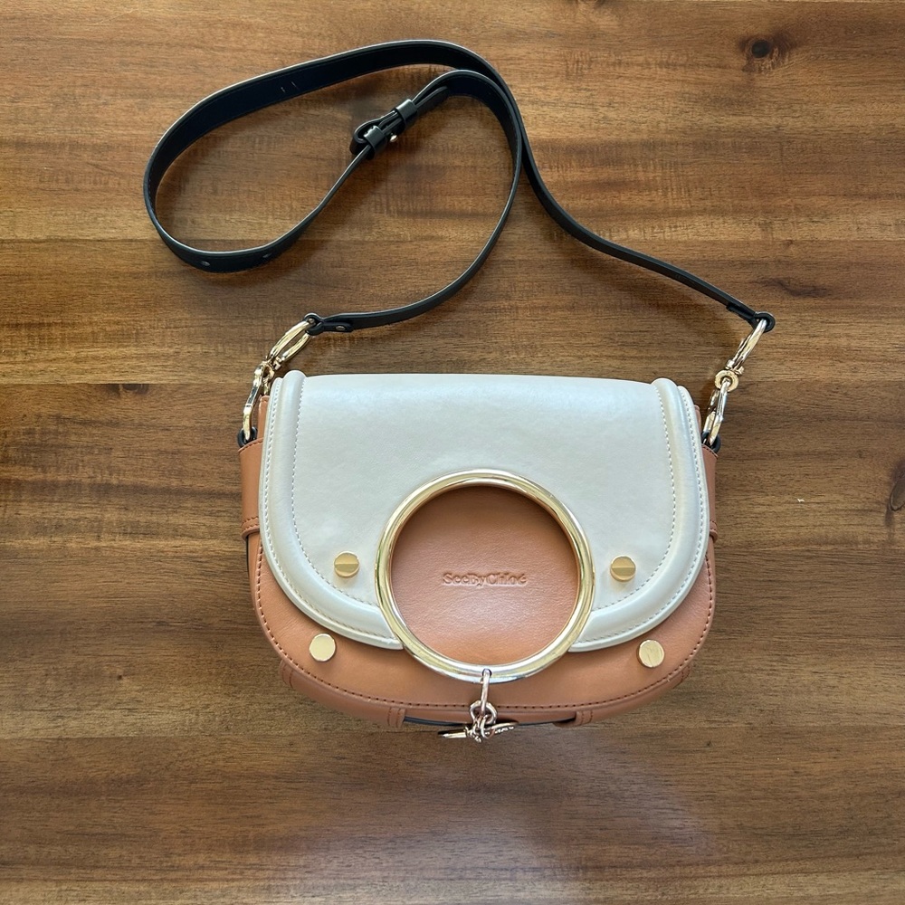 See by Chloe Mara Colorblock Medium Leather Shoulder Bag